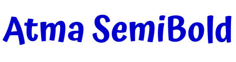 Atma SemiBold шрифт